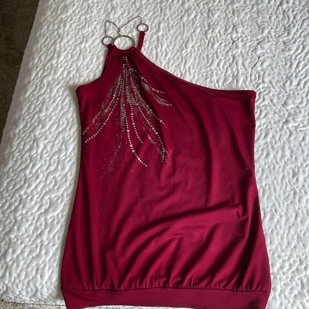 Woman’s one shoulder